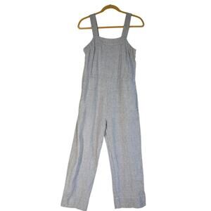 Everlane‎ Linen Jumpsuit 00 Striped Coastal Square Basic Beachy Wide Leg Summer